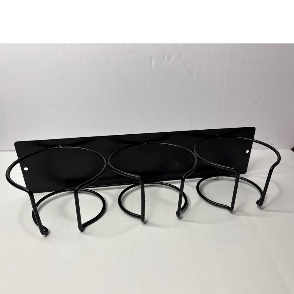 Black Magnetic Metal Wall Mounted Cup Holder